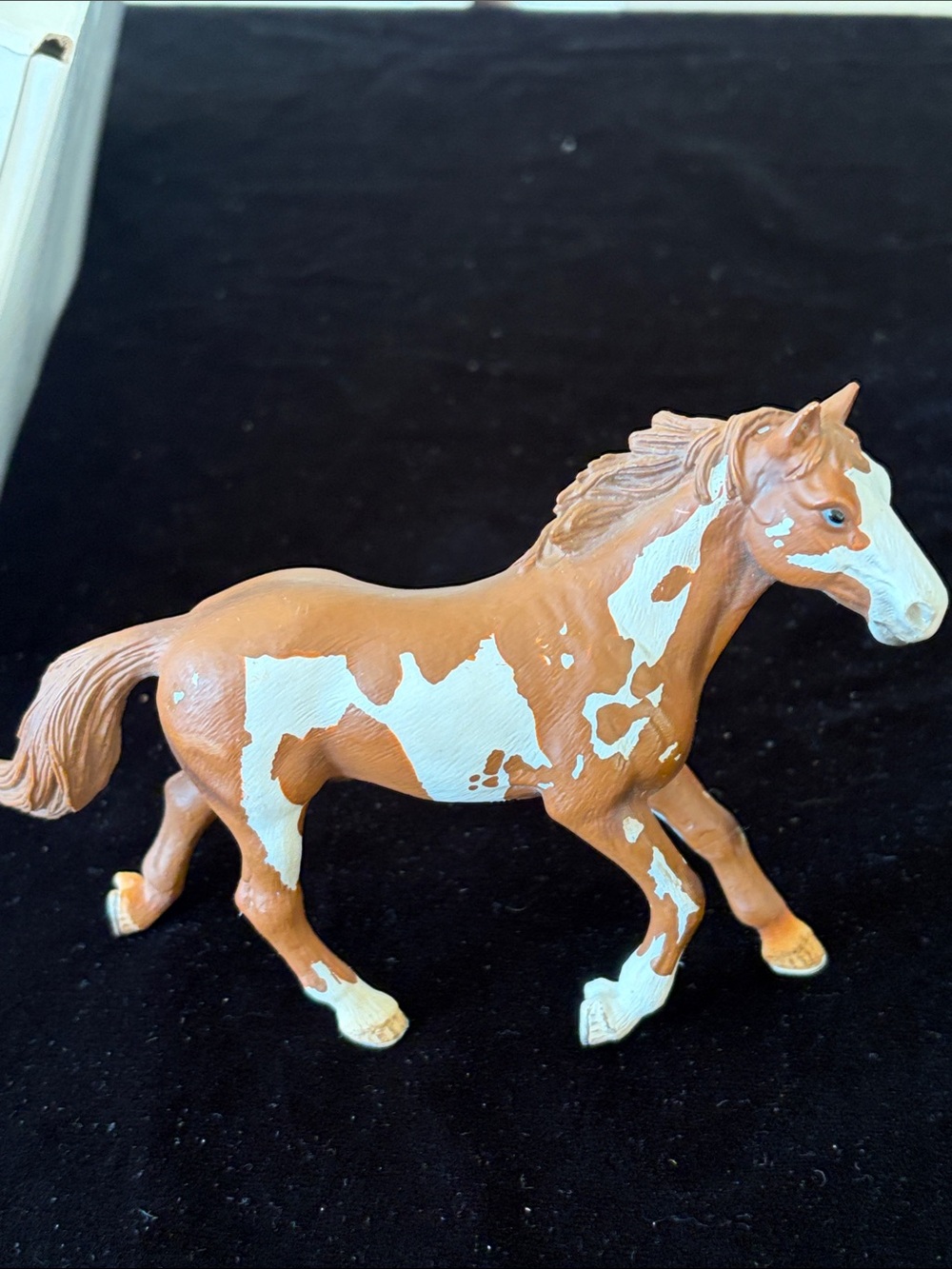 Schleich Painted Horse Figurine in Brown and White vintage one owner